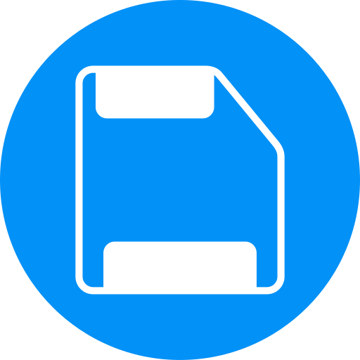 Floppy disc Generic Blue icon