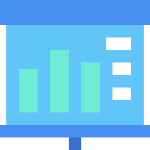 statistica Generic Blue icona