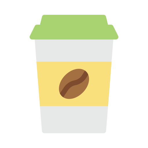 taza de café Vector Stall Flat icono