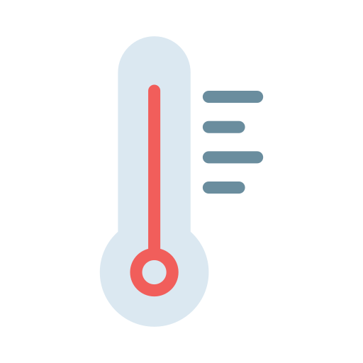 temperatuur Vector Stall Flat icoon