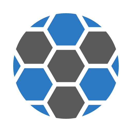 サッカーボール Generic Blue icon