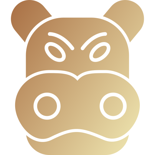 hipopótamo Generic Flat Gradient icono