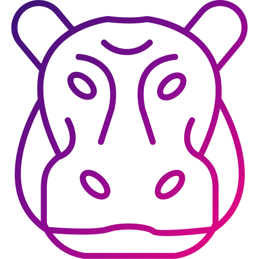hipopotam Generic Gradient ikona
