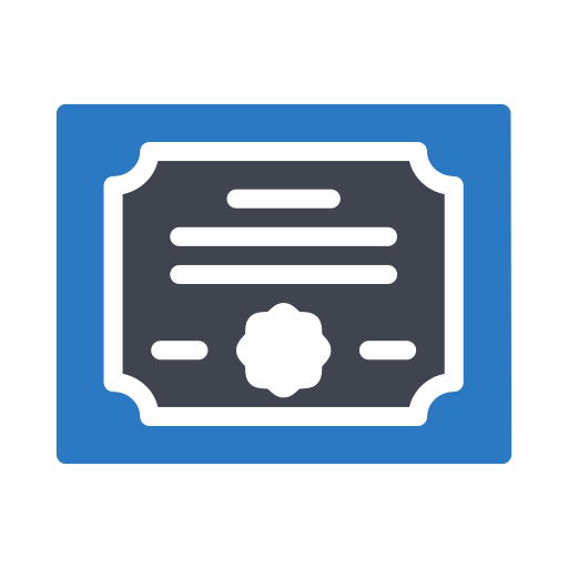자격증 Generic Blue icon