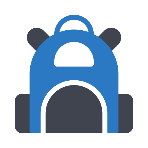 학교 가방 Generic Blue icon