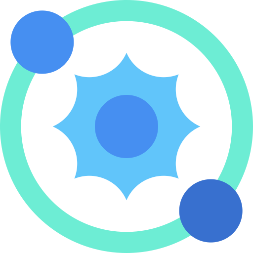 sistema solar Generic Blue icono