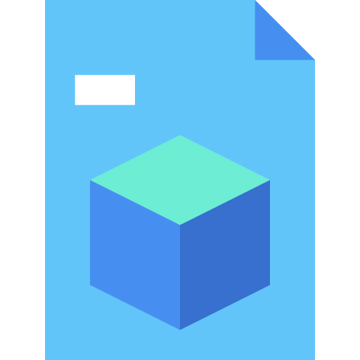 plik 3d Generic Blue ikona
