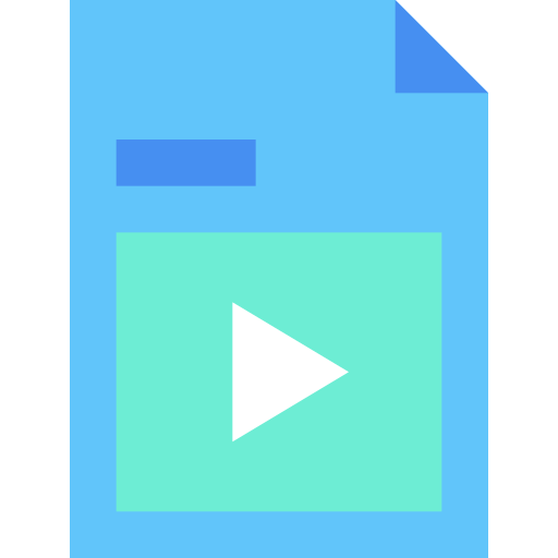 비디오 파일 Generic Blue icon