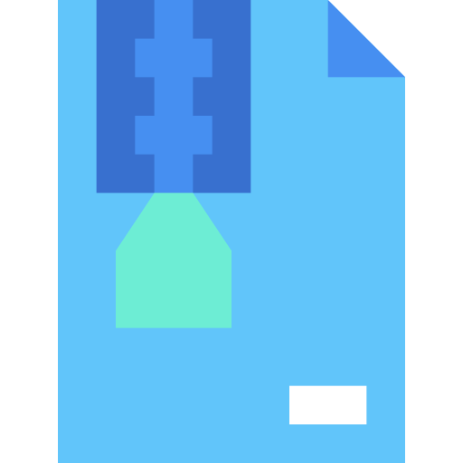 archivo zip Generic Blue icono