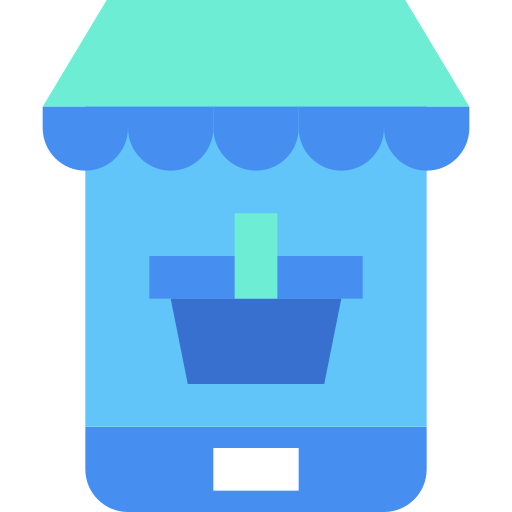 전자 상거래 Generic Blue icon