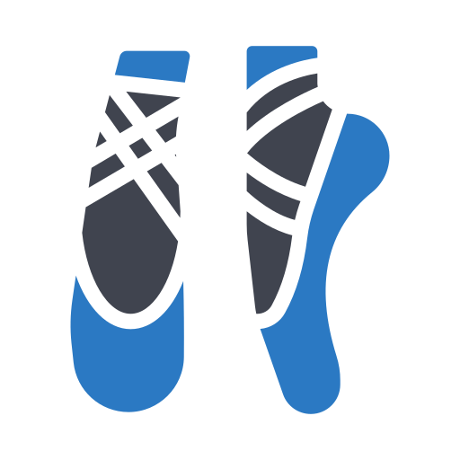 zapatillas de ballet Generic Blue icono