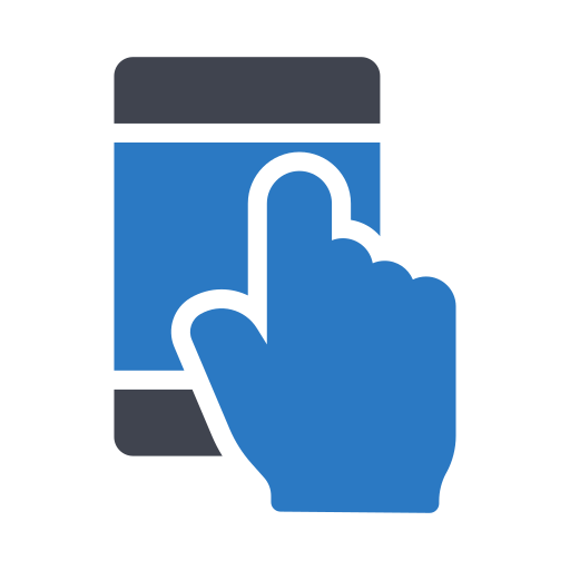 touchscreen Generic Blue icon