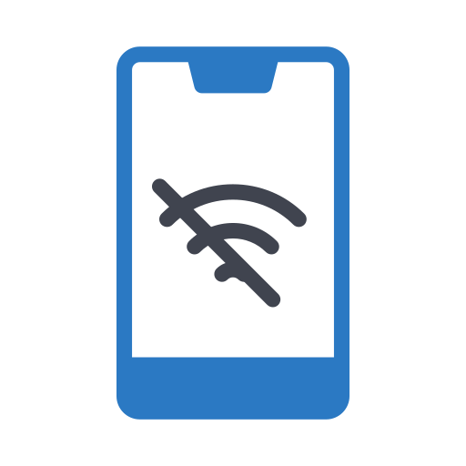 wi-fiなし Generic Blue icon