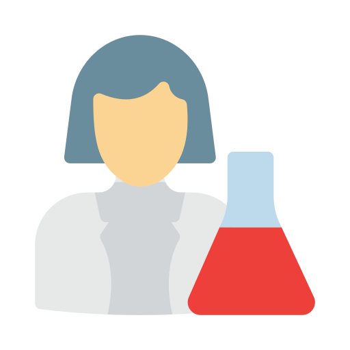 scientist Vector Stall Flat icon