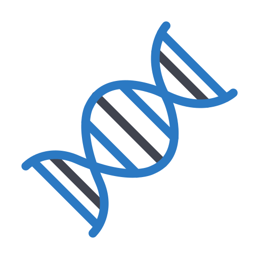 cadena de adn Generic Blue icono