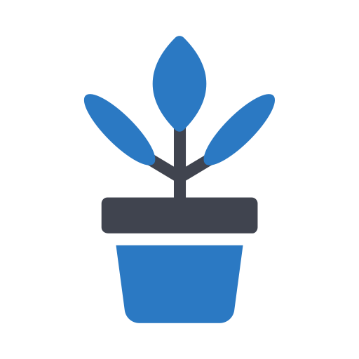식물 냄비 Generic Blue icon