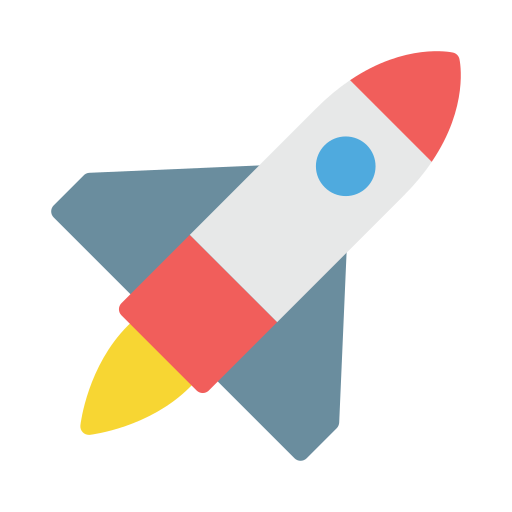 rakete Vector Stall Flat icon