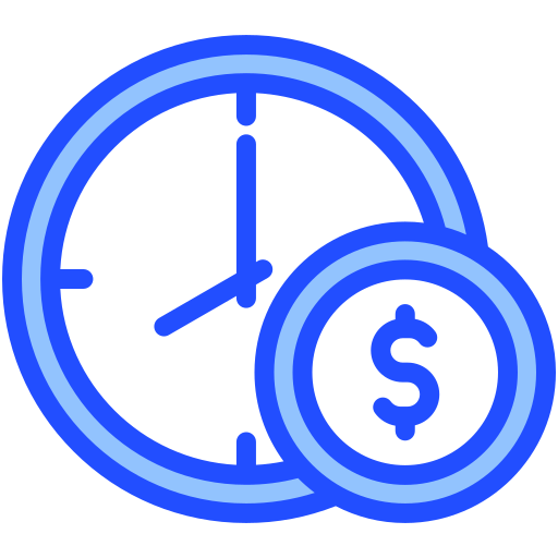 Time is money Generic Blue icon