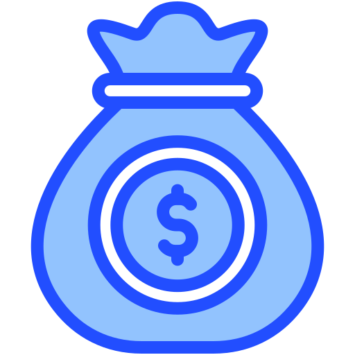 Сумка денег Generic Blue иконка