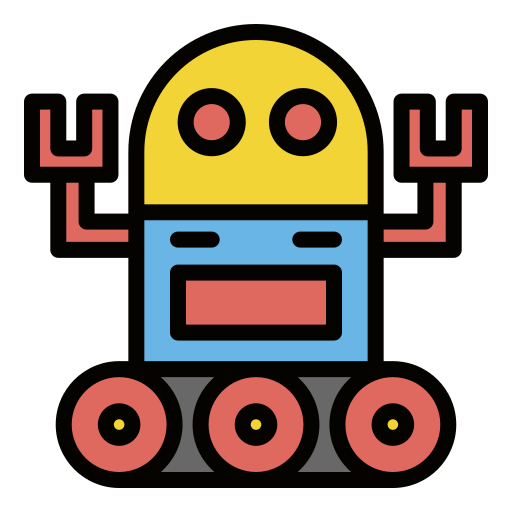 kosmiczny robot Generic Outline Color ikona