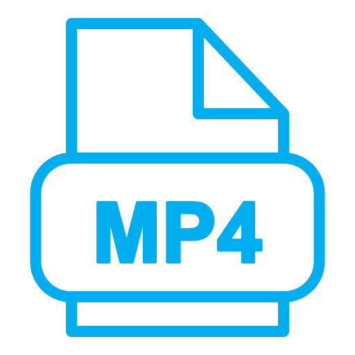 MP4 File Generic Simple Colors icon