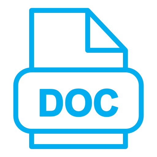 doc 파일 Generic Simple Colors icon