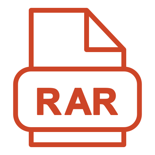 rar 파일 Generic Simple Colors icon