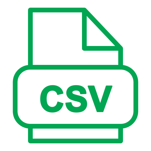 csv 파일 Generic Simple Colors icon