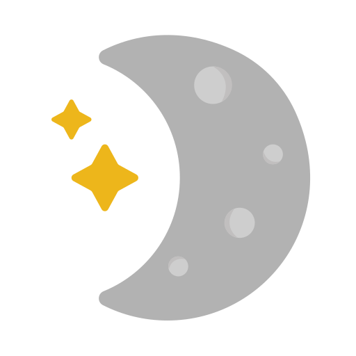 月と星 Generic Flat icon