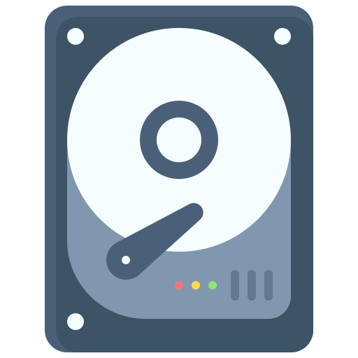 hard disk drive Generic Flat icoon