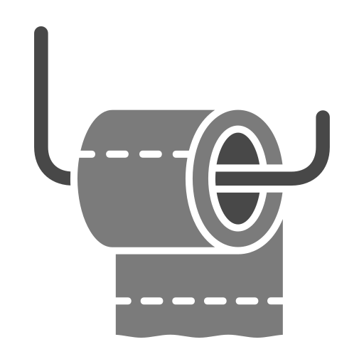 Toilet paper Generic Grey icon