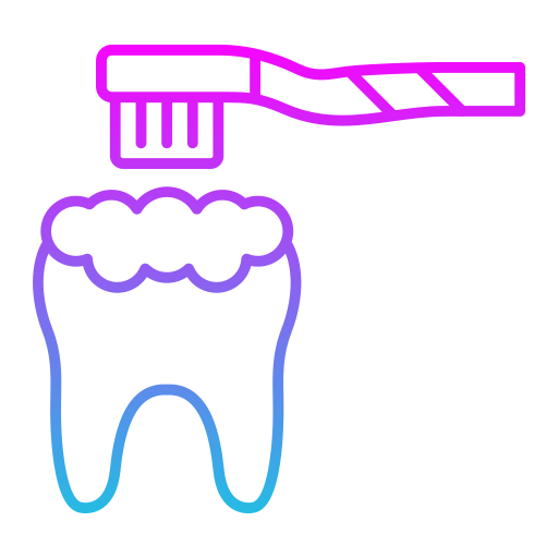 lavarsi i denti Generic Gradient icona