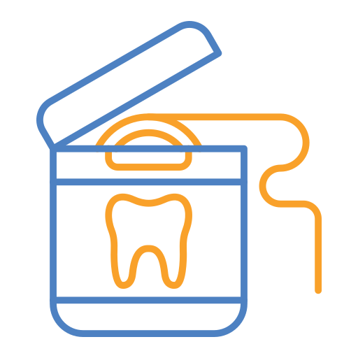 Зубная нить Generic Outline Color иконка