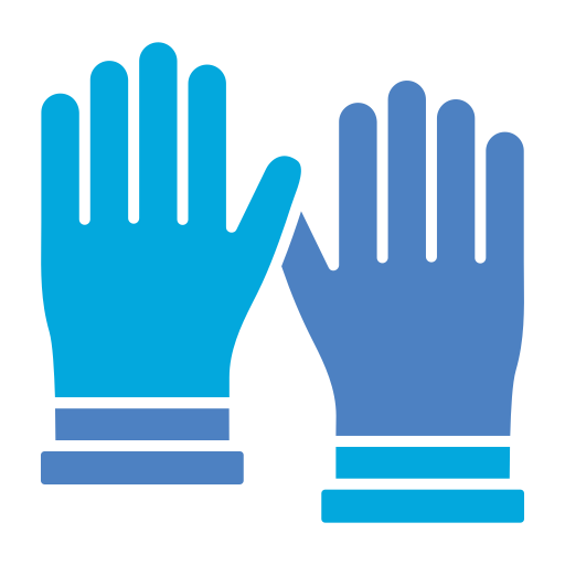 Cleaning gloves Generic Blue icon