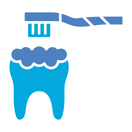 brossage des dents Generic Blue Icône