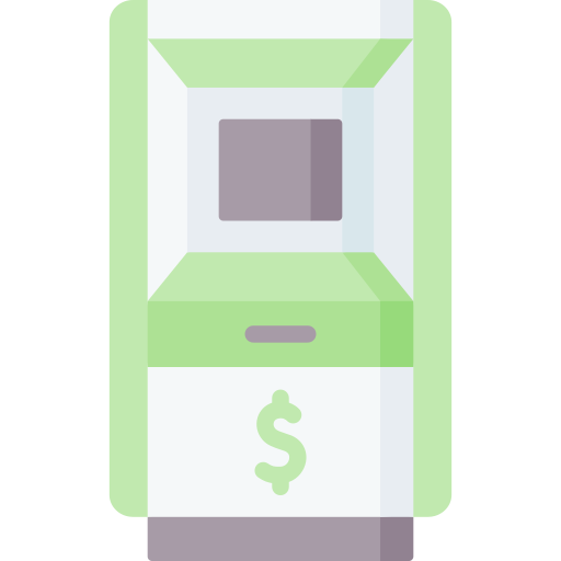 geldautomaat Special Flat icoon