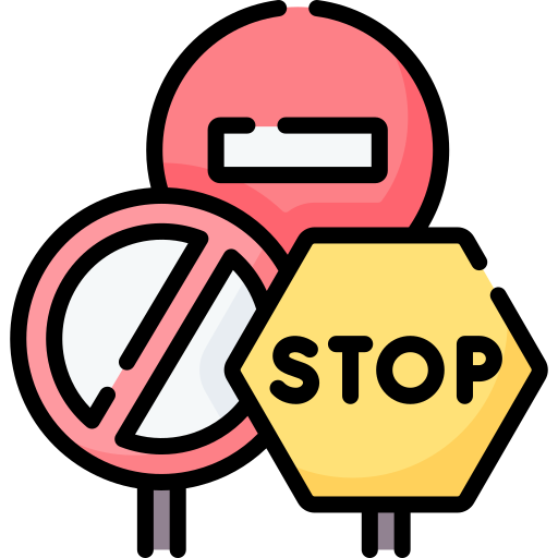 Road sign Special Lineal color icon