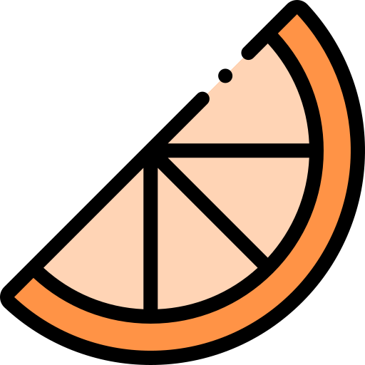 オレンジ Detailed Rounded Lineal color icon