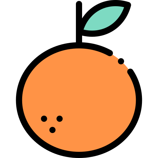 Mandarin Detailed Rounded Lineal color icon