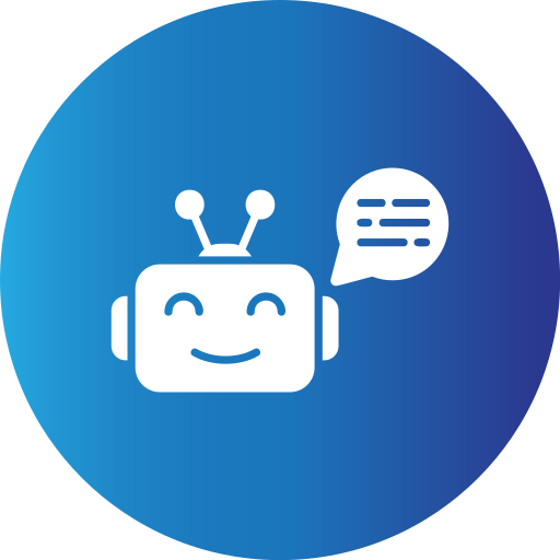 Chatbot Generic Blue icon