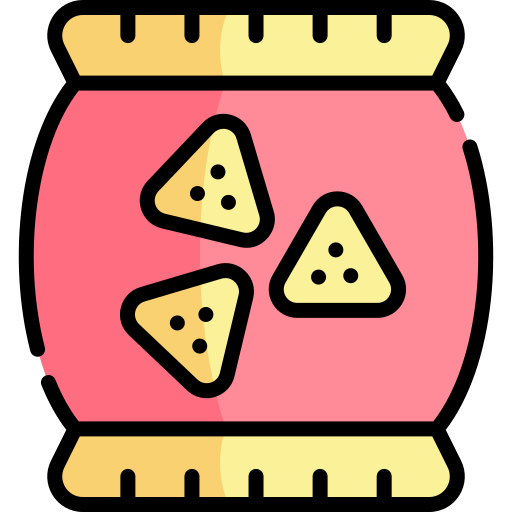 snacks Kawaii Lineal color icoon