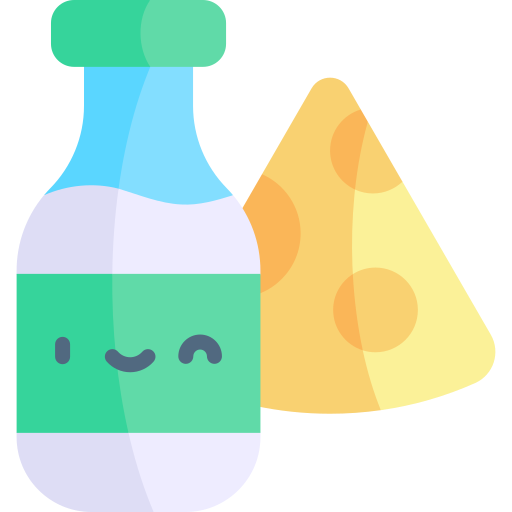 Milk Products Kawaii Flat icon
