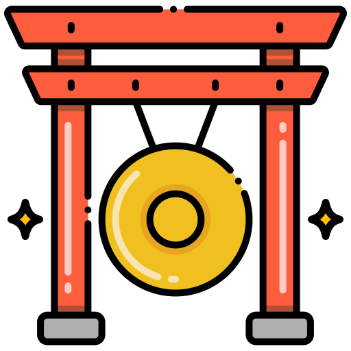 Gong Generic Outline Color icon