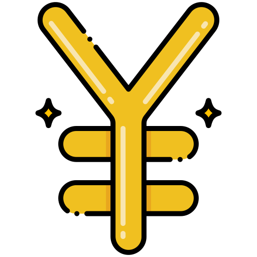 yen Generic Outline Color icon