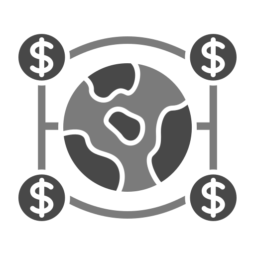 financiero mundial Generic Grey icono