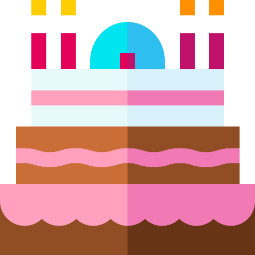 gâteau Basic Straight Flat Icône