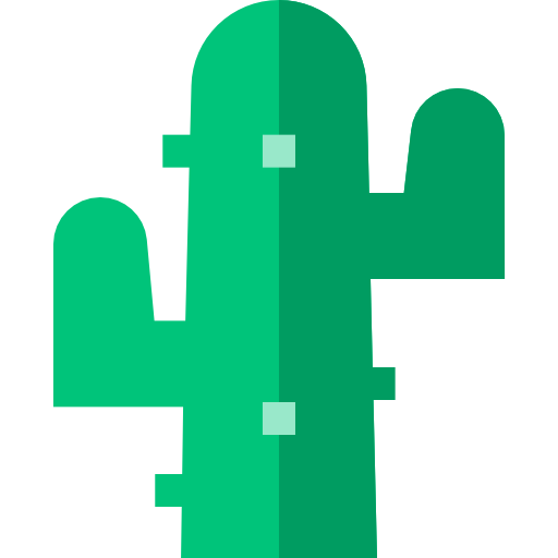 Cactus Basic Straight Flat icon