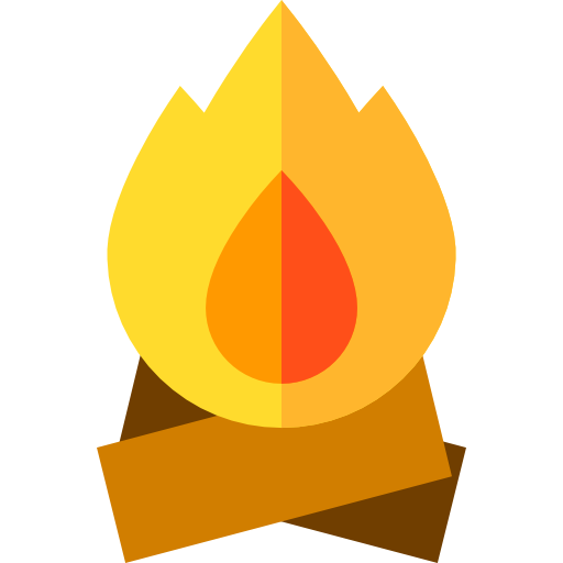 Bonfire Basic Straight Flat icon