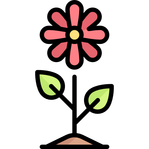flor Special Lineal color icono