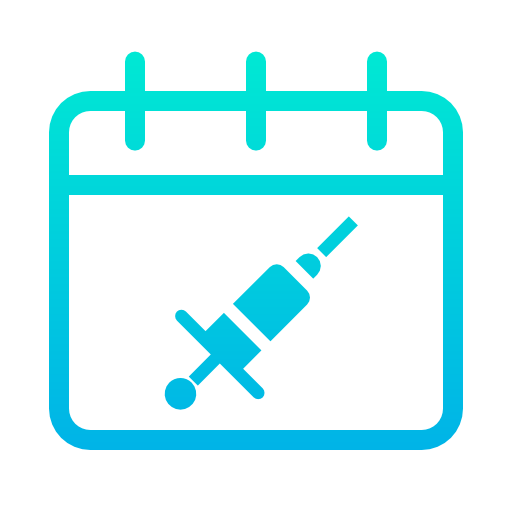 vaccinazione Kiranshastry Gradient icona